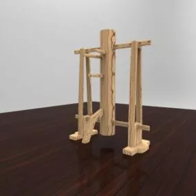 Kungfu Wood Dummy 3d model