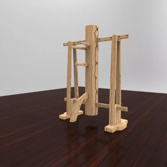 Kungfu Wood Dummy 3d model Kungfu Wood Dummy 3d model