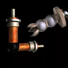 Mechanical Parts Set 3d model