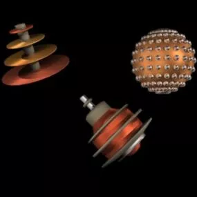 Electronic Parts Gear Shape 3d model
