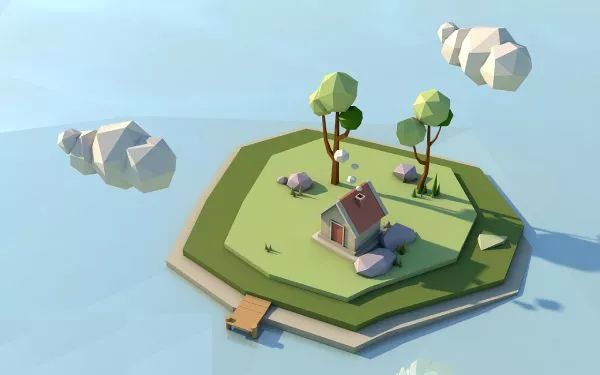 Modern Primary School Buildings 3d model