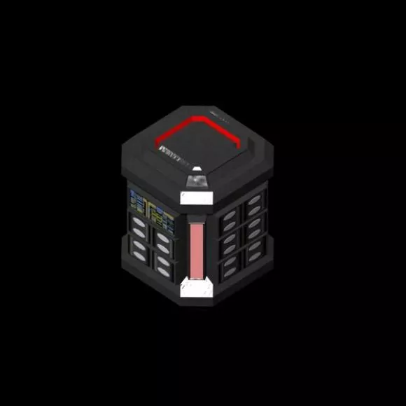 Steel Strongbox 3d model Steel Strongbox 3d model