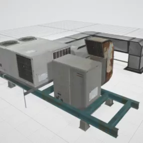 Ac Ventilator Outdoor System 3d model