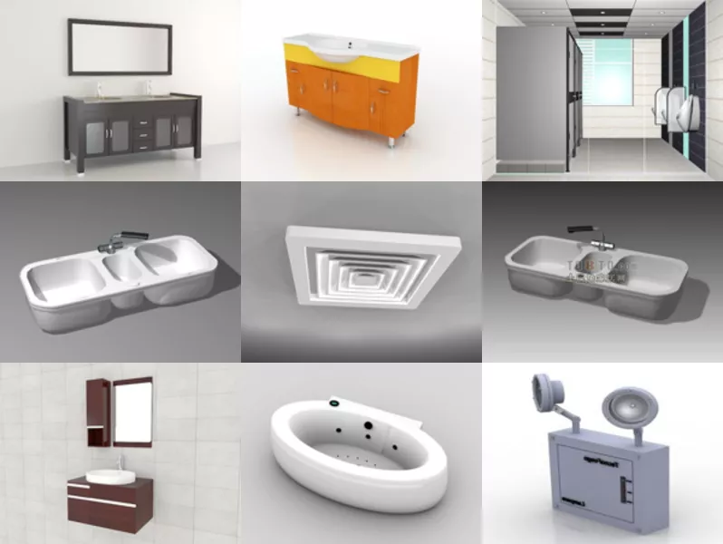 Top 10 3ds Max Bathroom 3D Models Most Recent 2022
