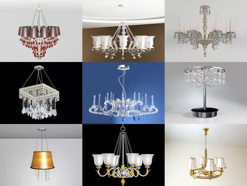 Top 10 3ds Max Chandelier 3D Models Stuff Most Recent 2022