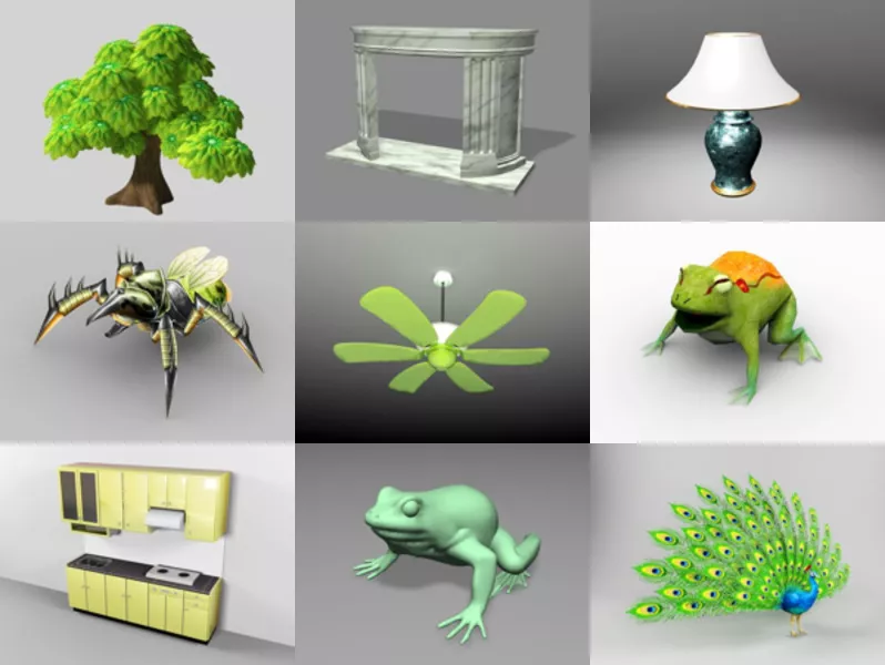 Top 10 3ds Max Green 3D Models for Free Newest 2022