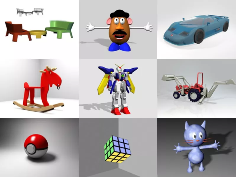 Top 10 3ds Max Kid 3D Models Newest 2022