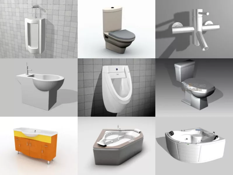 Top 10 3ds Max Sanitary 3D Models for Rendering Most Recent 2022