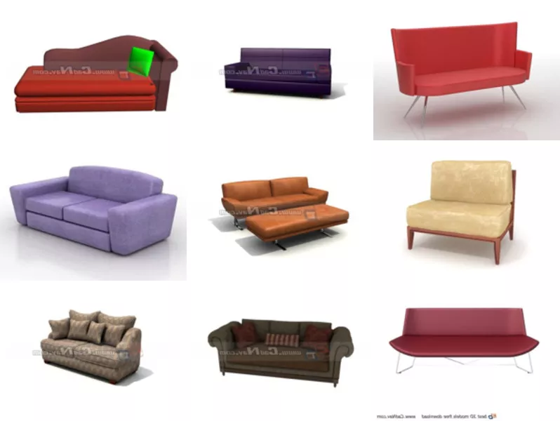Top 10 3ds Max Settee 3D Models for Rendering Newest 2022
