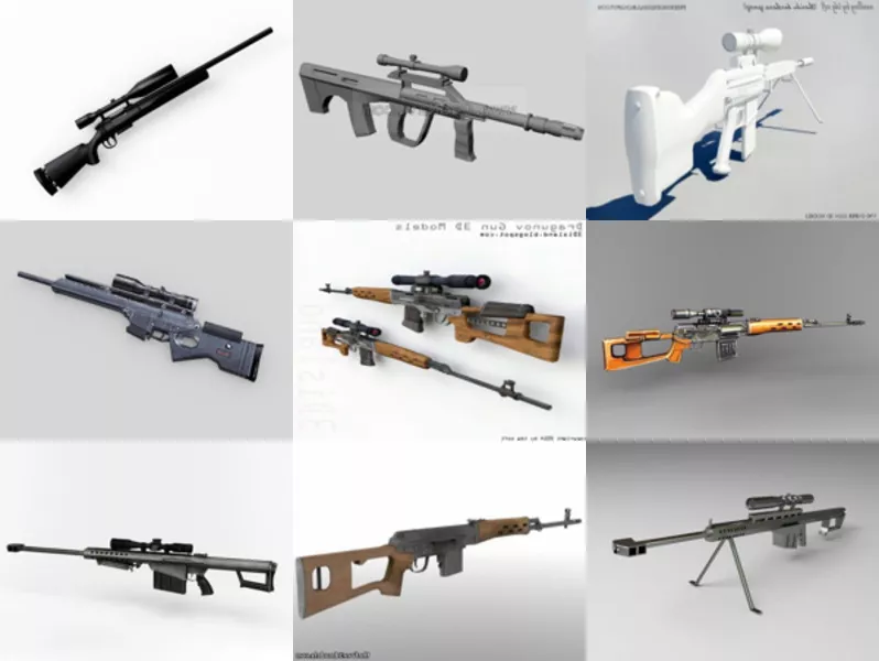 Top 10 3ds Max Sniper 3D Models Most Recent 2022