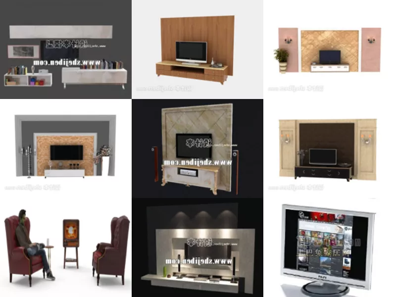 Top 10 TV 3D Models Newest 2022