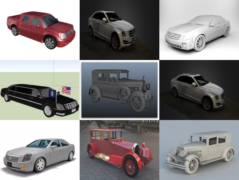 Top 10 Obj Cadillac 3D Models for Rendering Newest 2022
