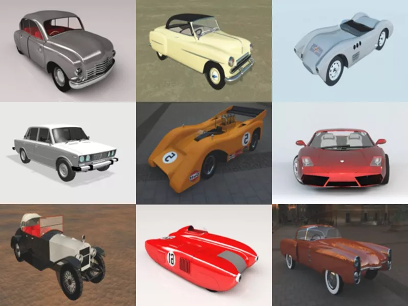 Top 10 Obj Car 3D Models for Design Newest 2022