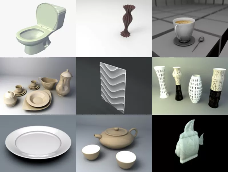 Top 10 Obj Ceramic 3D Models for Rendering Newest 2022