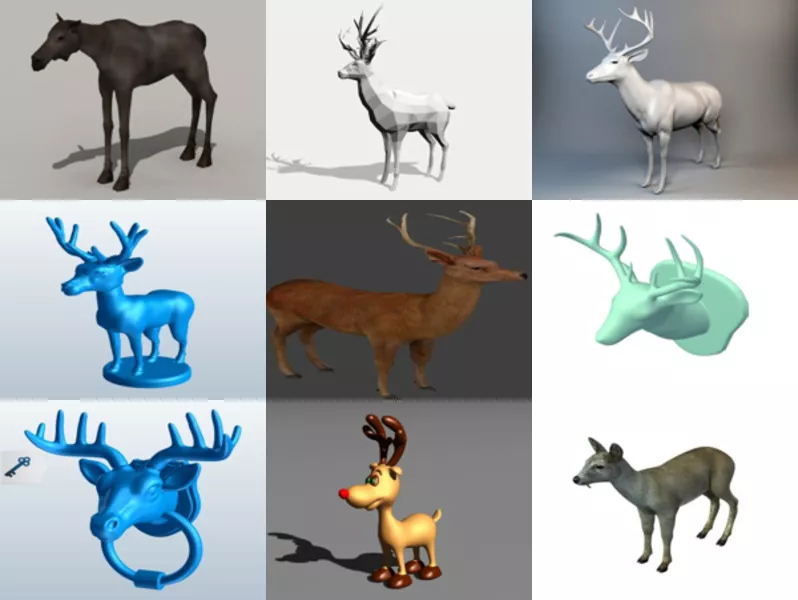 Top 10 Obj Deer 3D Models Newest 2022