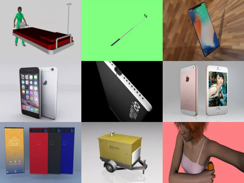 Top 10 Obj Mobile 3D Models for Rendering Latest 2022