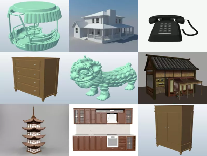 Top 10 Obj Traditional 3D Models for Rendering Newest 2022