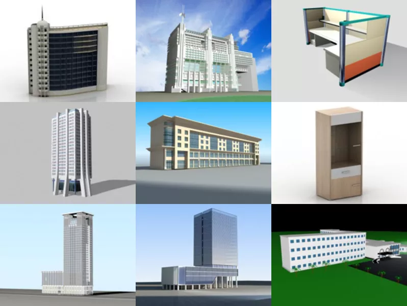 Top 10 Office 3D Models for Free Latest 2022