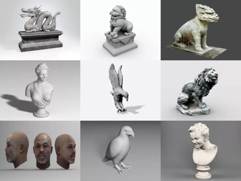 Top 10 Sculpture 3D Models for Free Latest 2022
