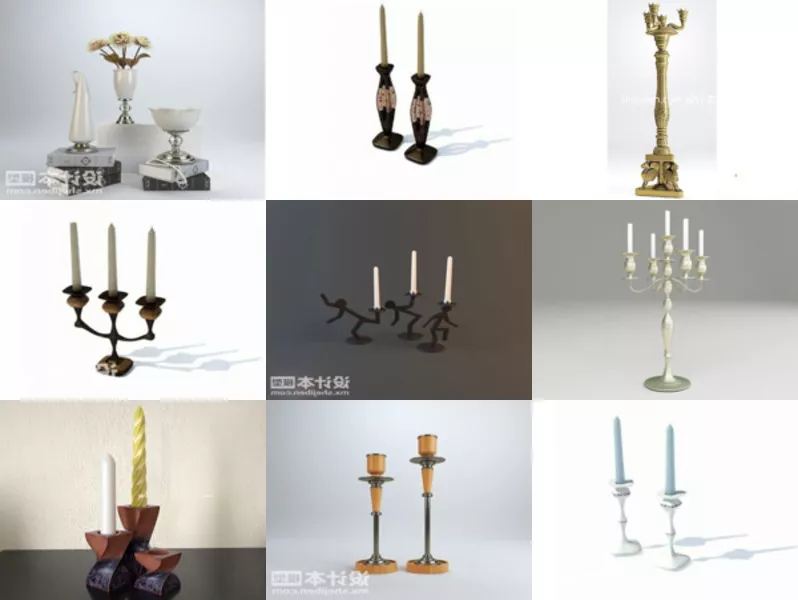 Top 11 3ds Max Candlestick 3D Models for Rendering Most Recent 2022