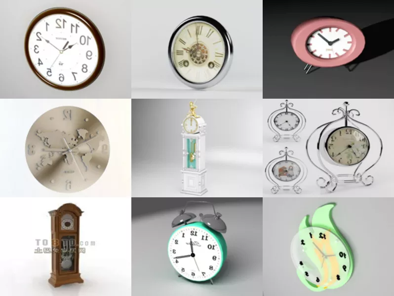 Top 11 3ds Max Clock 3D Models for Free Most Recent 2022