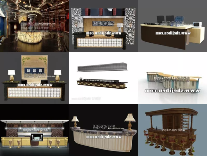 Top 11 3ds Max Reception 3D Models Latest 2022