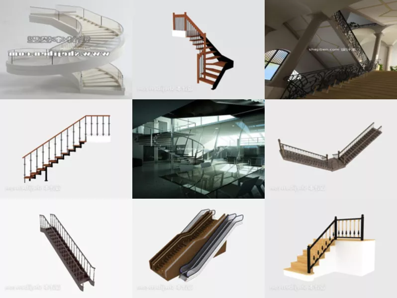 Top 11 3ds Max Stair 3D Models for Design Most Recent 2022