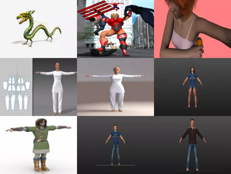 Top 11 Character 3D Models Latest 2022