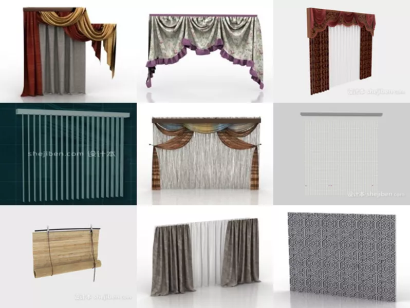 Top 11 Curtain 3D Models for Free Latest 2022