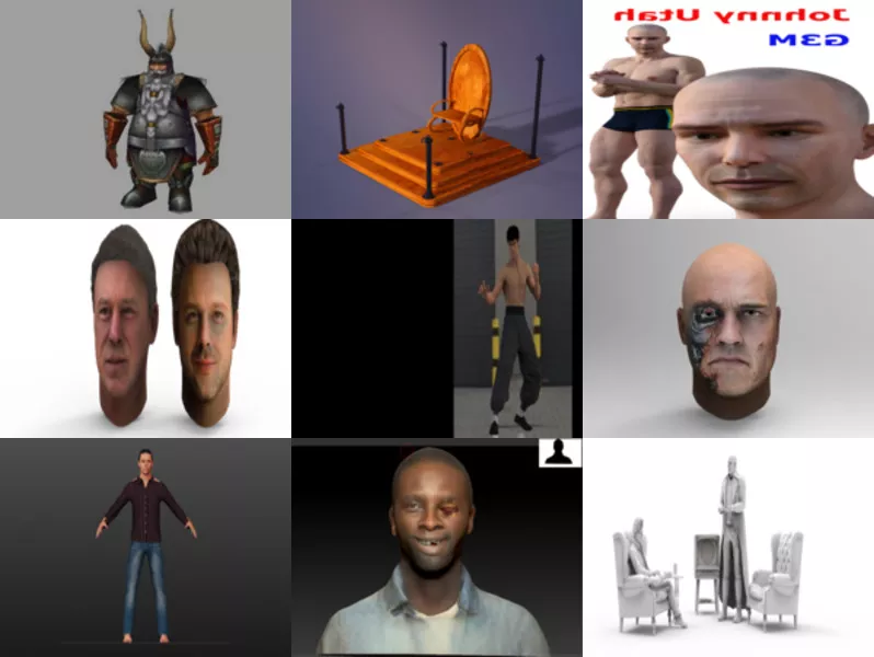 Top 11 Male 3D Models Latest 2022
