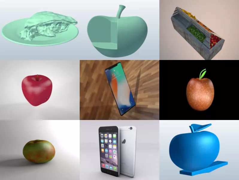 Top 11 Obj Apple 3D Models for Design Newest 2022