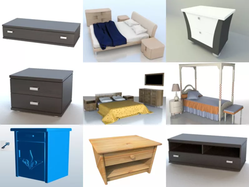 Top 11 Obj Bedside 3D Models for Rendering Newest 2022