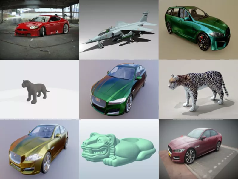 Top 11 Obj Jaguar 3D Models Newest 2022