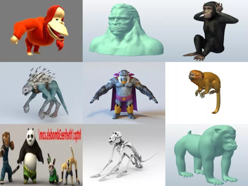 Top 11 Obj Monkey 3D Models for Rendering Most Recent 2022
