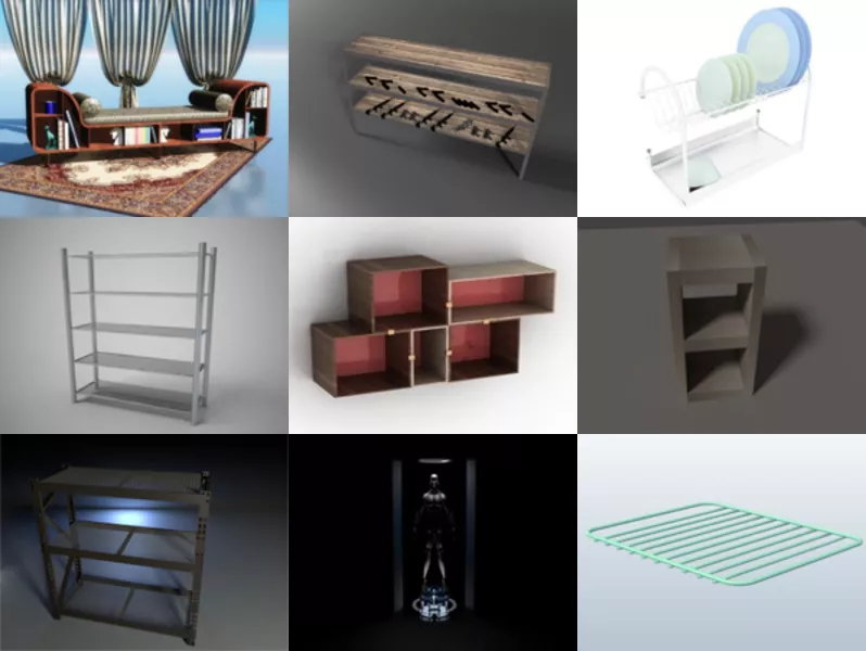 Top 11 Obj Shelf 3D Models for Design Latest 2022