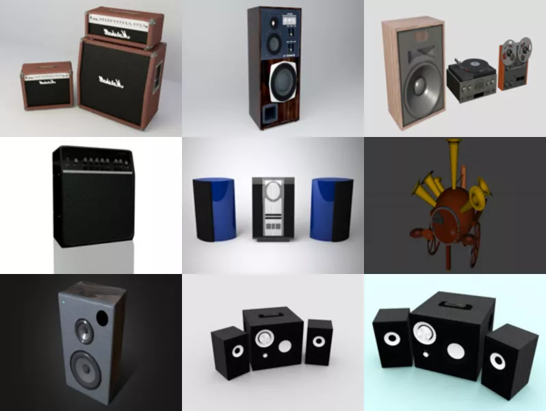 Top 11 Obj Speaker 3D Models Newest 2022