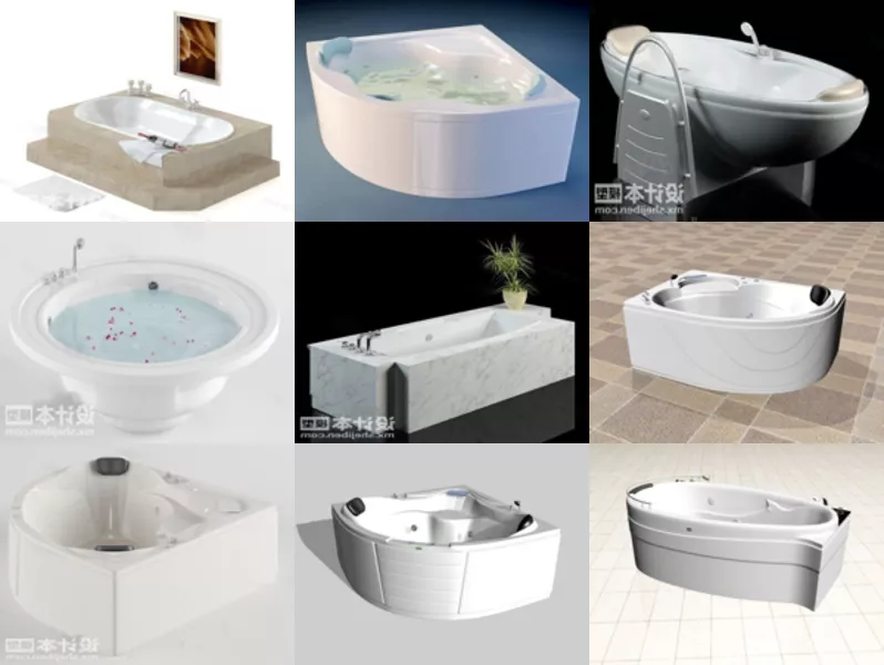 Top 12 3ds Max Bathtub 3D Models Latest 2022