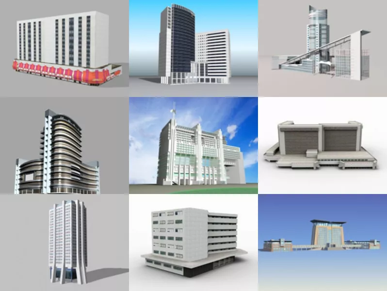Top 12 3ds Max Commercial Building 3D Models Most Recent 2022