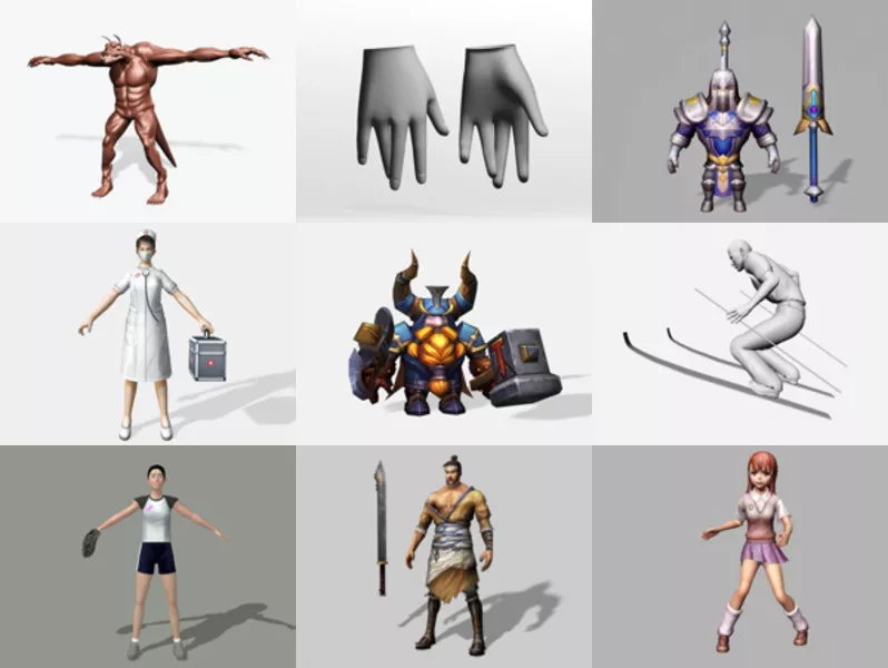 Top 12 3ds Max Human 3D Models for Rendering Latest 2022