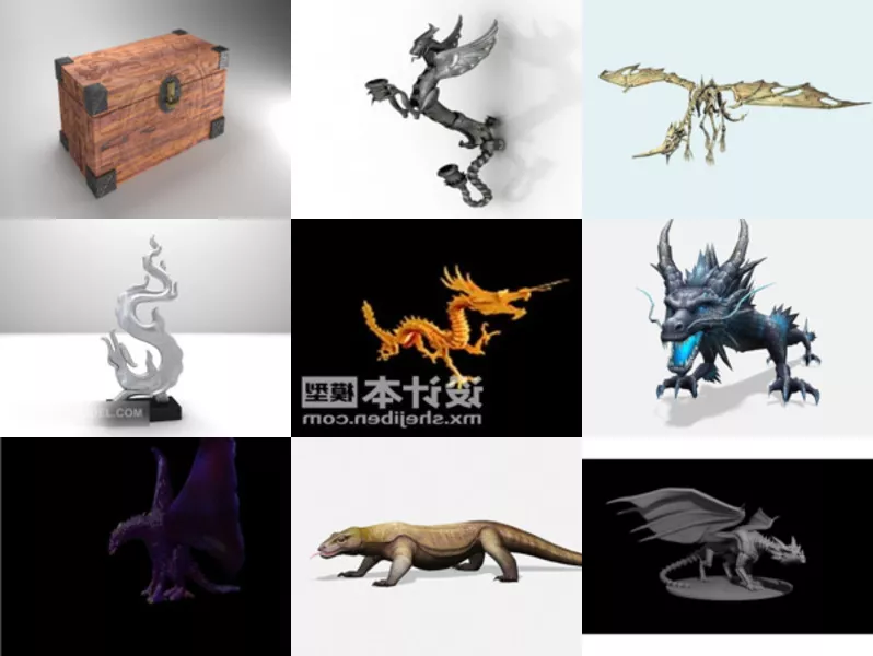 Top 12 Dragon 3D Models Stuff Newest 2022