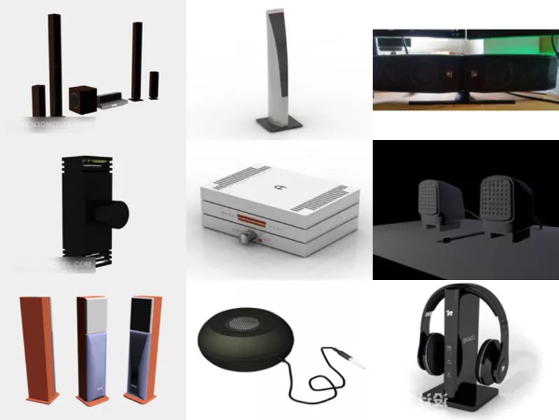 Top 12 Speaker 3D Models for Rendering Latest 2022