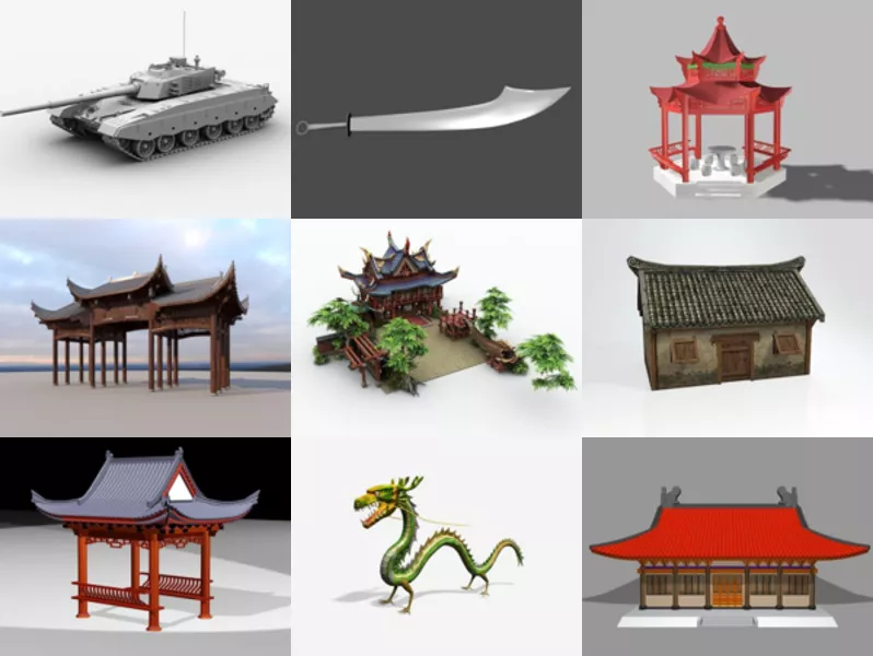 Top 12 Chinese 3D Models for Design Newest 2022