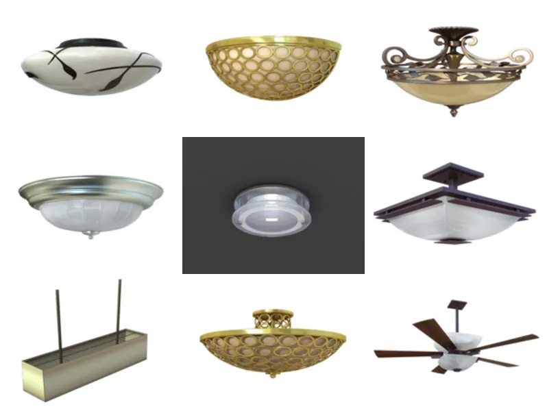 Top 12 Obj Ceiling Lamp 3D Models for Rendering Newest 2022