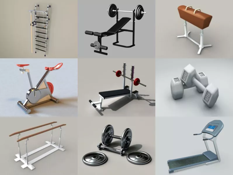 Top 12 Obj Exercise Equipment 3D Models for Free Latest 2022
