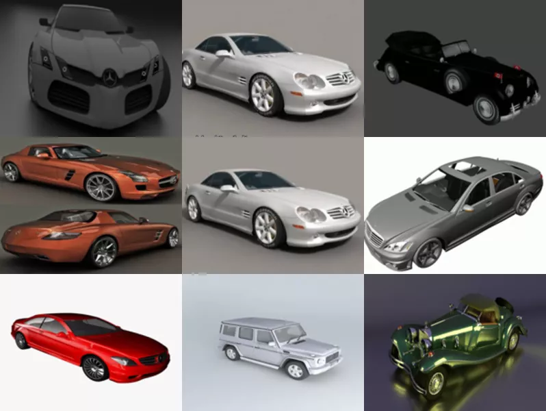 Top 12 Obj Mercedes 3D Models Latest 2022