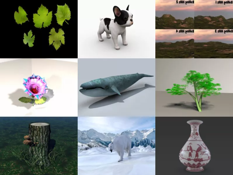 Top 12 Obj Nature 3D Models for Free Newest 2022