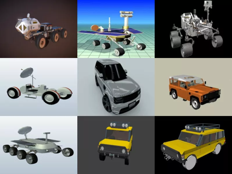 Top 12 Obj Rover 3D Models for Design Newest 2022