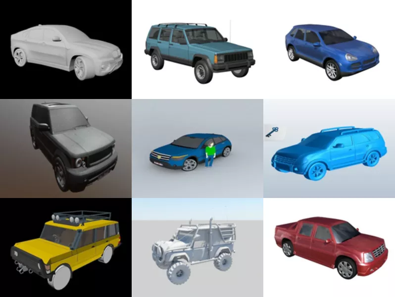 Top 12 Obj Suv 3D Models Resources Latest 2022
