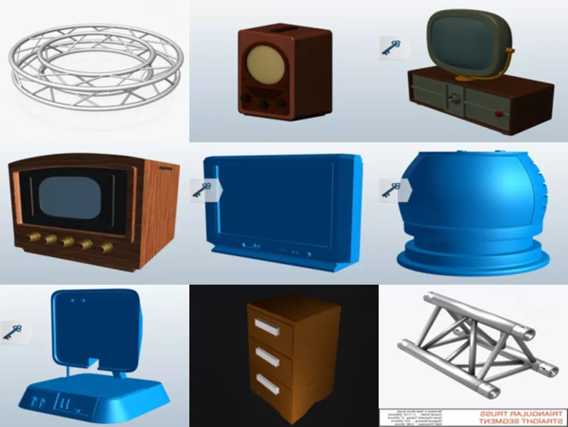 Top 12 Obj Television 3D Models for Design Newest 2022