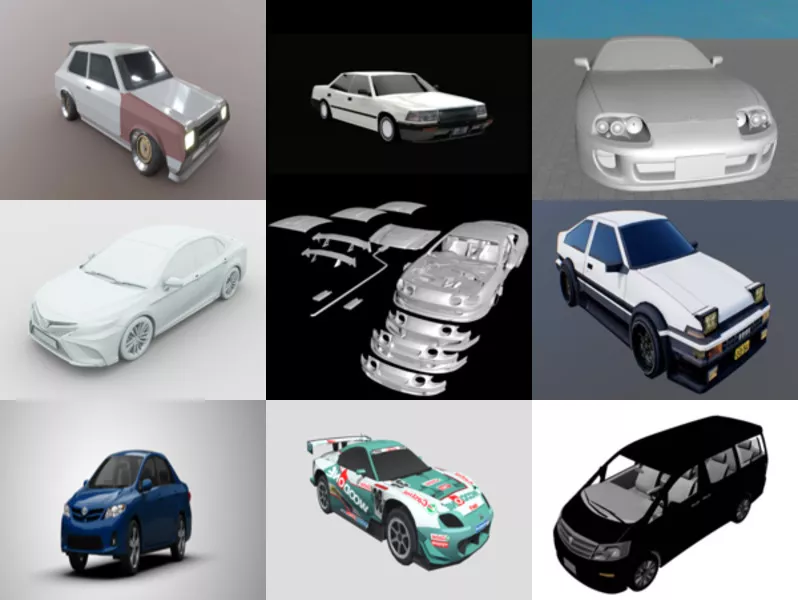Top 12 Obj Toyota 3D Models for Free Newest 2022